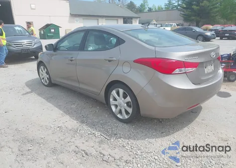 2013 Hyundai Elantra Limited from USA, damaged, VIN 5NPDH4AE6DH452457